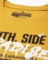 Shop Women's Mustard Typographic Oversized Fit T Shirt-Full
