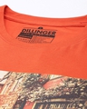 Shop Women's Orange Graphic Oversized Fit T Shirt-Full