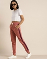 Shop Women's Pink Solid Joggers