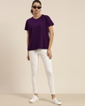 Shop Women's Purple Boxy Oversized Fit T Shirt