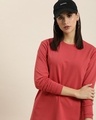 Shop Women's Red Oversized T Shirt-Front