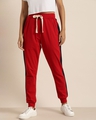 Shop Women's Red Solid Joggers-Front