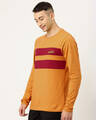 Shop Men's Yellow Colourblocked T-shirt