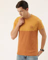 Shop Men's Yellow Colourblocked T-shirt-Design