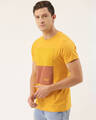 Shop Men's Yellow Colourblocked T-shirt-Design