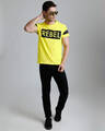 Shop Men's Yellow Graphic Print T-shirt