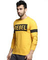 Shop Men's Yellow Typography T-shirt-Design