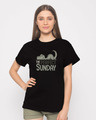 Shop Dino Sunday Boyfriend T-Shirt-Front