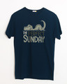 Shop Dino Sunday Half Sleeve T-Shirt-Front