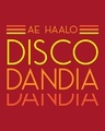 Shop Disco Dandiya Boyfriend T-Shirt Bold Red-Full