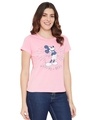Shop Disney By  Mickey Mouse Family Round Neck Short Sleeves Graphic Print T Shirt   Pink-Full