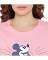 Shop Disney By  Mickey Mouse Family Round Neck Short Sleeves Graphic Print T Shirt   Pink