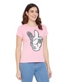 Shop Disney By  Mickey Mouse Family Round Neck Short Sleeves Graphic Print T Shirt   Pink-Full