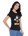 Shop Disney By  Mickey Mouse Family Round Neck Short Sleeves Graphic Print T Shirt   Black-Full