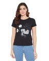 Shop Disney By  Mickey Mouse Family Round Neck Short Sleeves Graphic Print T Shirt   Black-Front