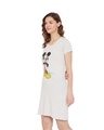 Shop Mickey Mouse  Round Neck Short Sleeves Graphic Print Sleep Shirts   Grey-Full