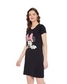 Shop Disney By  Minnie Round Neck Short Sleeves Graphic Print Sleep Shirts   Black-Full