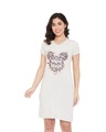 Shop Disney By  Minnie Round Neck Short Sleeves Graphic Print Sleep Shirts   Grey-Front