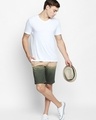 Shop Beige Cotton Regular Fit Shorts For Men's