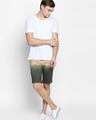 Shop Beige Cotton Regular Fit Shorts For Men's
