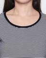 Shop Black Cotton Graphic Print Half Sleeve T Shirt For Women's