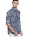 Shop Blue & Navy Cotton Full Sleeve Checkered Shirt For Men-Full