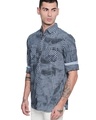 Shop Blue & Navy Cotton Full Sleeve Checkered Shirt For Men-Design