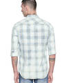 Shop Off White & Yellow Cotton Full Sleeve Checkered Shirt For Men-Full