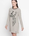 Shop Striped Beige Dress For Women-Design