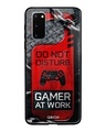 Shop Disturb Typography Premium Glass Cover For Samsung Galaxy S20(Impact Resistant, Matte Finish)-Front