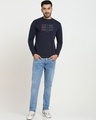 Shop Men's Blue Do It Red Typography Sweatshirt-Design
