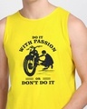 Shop Do It With Passion Round Neck Vest Pineapple Yellow -Front