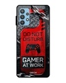 Shop Do Not Disturb Typography Premium Glass Cover For  A52(Impact Resistant, Matte Finish)-Front