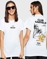 Shop Women's White Do Nothing Club Graphic Printed Boyfriend T-shirt-Front