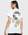 Shop Women's White Do Nothing Club Graphic Printed Boyfriend T-shirt-Design