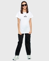 Shop Women's White Do Nothing Club Graphic Printed Boyfriend T-shirt-Full