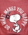 Shop Do What Makes You Happy Official Peanuts Half Sleeves Cotton T-shirt