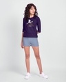 Shop Dobby Round Neck 3/4 Sleeve T-Shirt Parachute Purple (HPL) (Gold Print)-Design