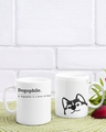 Shop Dogophile Ceramic Mug (350ml, White, Single piece)-Front