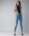 Shop Women's Blue Super Skinny Fit Jeggings