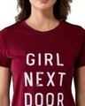 Shop Girl Next Door Round Neck T Shirt