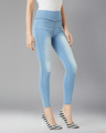 Shop Women's Blue Super Skinny Fit Jeggings-Design