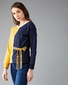 Shop Slow Show Tie Up Twill Sweatshirt-Design