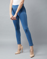Shop Women's Blue Super Skinny Fit Jeggings-Design