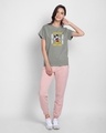 Shop Don't Care Mickey Boyfriend T-Shirt (DL) Meteor Grey-Design