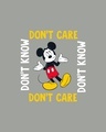 Shop Don't Care Mickey Boyfriend T-Shirt (DL) Meteor Grey-Full