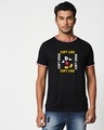 Shop Don't Care Mickey Crewneck Varsity Rib H/S T-Shirt (DL) Multicolor-Front