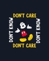 Shop Don't Care Mickey Crewneck Varsity Rib H/S T-Shirt (DL) Multicolor-Full