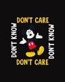Shop Don't Care Mickey Fleece Sweatshirt (DL) Black-Full