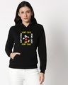 Shop Don't Care Mickey Sweatshirt Hoodie (DL) Black-Front